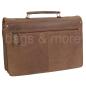 Preview: Aktentasche Leder Aktenmappe Schultertasche  46439