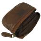 Preview: kleine Gürteltasche Leder Vintage Bikertasche Hüfttasche Bauchtasche 79411