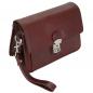 Preview: geräumige Herren Handgelenktasche Leder Gelenktasche Herrentasche 405