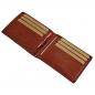 Preview: Herren Geldbörse Leder Dollarclip mit Münzfach Geldbeutel Geldclip 16749