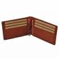 Preview: Herren Geldbörse Leder Dollarclip mit Münzfach Geldbeutel Geldclip 16749