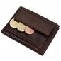 Preview: Kleine handliche Geldbörse Leder Gelbeutel für Damen oder Herren 16907