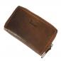 Preview: gräumige Damenbörse Leder Damen Geldbörse Portemonnaie Geldbeutel 79373