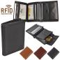 Preview: Herren Geldbörse Leder Herrenbörse RFID Geldbeutel kleines Portmonee 95059
