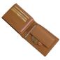 Preview: Exklusive Croco Leder Herren Geldbörse Bifold Scheintasche mit Münzgeldfach 80747