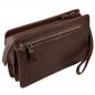Preview: Herren Handgelenktasche Leder Herrentasche Gelenktasche Business 38495