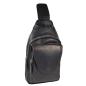 Preview: Bodybag Leder Schulterrucksack Rucksack Crossover Bag Damen Herren Tasche 61923