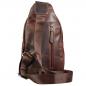 Preview: Bodybag Leder Schulterrucksack Rucksack Crossover Bag Damen Herren Tasche 61923