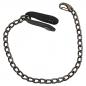Preview: Sicherungskette Börsenkette für Kellnerbörse Gliederkette mit Karabinerhaken und Lederschlaufe 34000