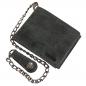 Preview: Herren Geldbörse Leder Geldbeutel mit Kette Querformat Kettenbörse im Vintage Look Bikerbörse 34014