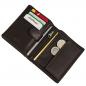 Preview: Herren Geldbörse Echtes Leder Geldbeutel RFID Blocker Herrenbörse 60951
