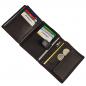 Preview: Herren Geldbörse Echtes Leder Geldbeutel RFID Blocker Herrenbörse 60951