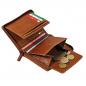 Preview: Herren Reißverschluss Geldbörse Leder Herrenbörse Portemonnaie Geldbeutel 35009