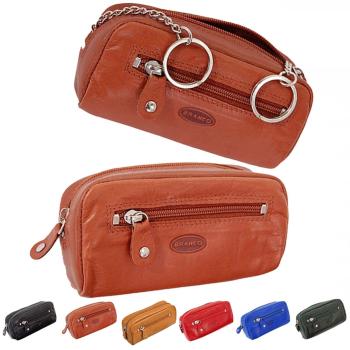 Leder Schlüsseltasche Schlüsseletui Schlüsselmappe Schlüssel Etui 025