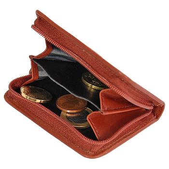 Mini Leder Reißverschluss Geldbörse Geldbeutel Portemonnaie kleine Börse Münzbörse 107