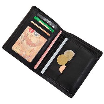 Herren Geldbörse Leder Portemonnaie Geldbeutel 12005