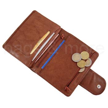 Herren Brieftasche Geldbörse Leder Portemonnaie Geldbeutel Börse 12075