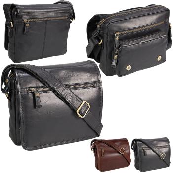Umhängetasche Leder Schultertasche Messenger Bag 38203