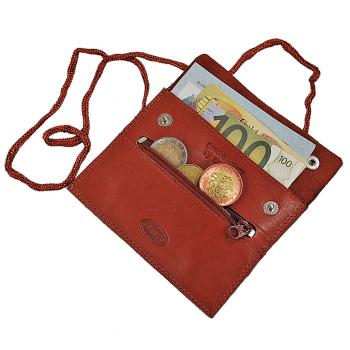 kleiner Leder Brustbeutel Brusttasche Security Wallet 420