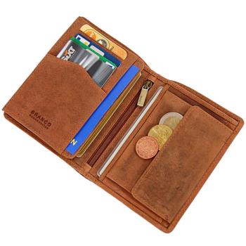 Herren Geldbörse Leder Herrenbörse Portemonnaie Geldbeutel Börse 48781