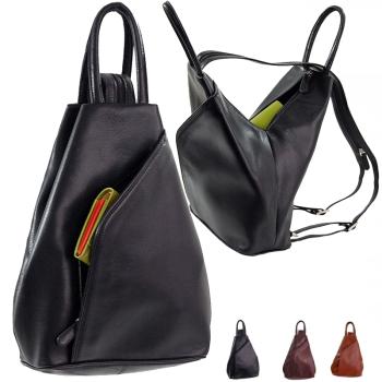 Damen Rucksack Leder Cityrucksack Matchsack 5129