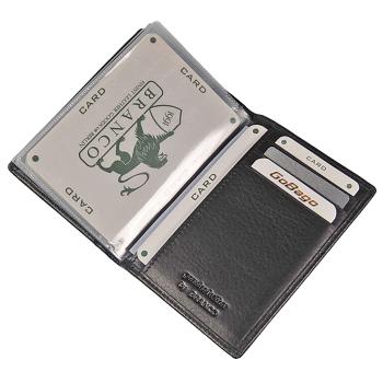 Preview: Ausweisetui Leder Ausweishülle Kreditkartenetui Ausweismappe Kartenetui 91303