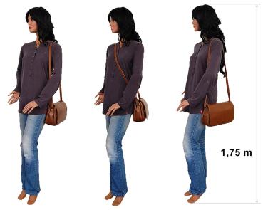 Damen Umhängetasche Damen Handtasche Leder Damentasche BR12