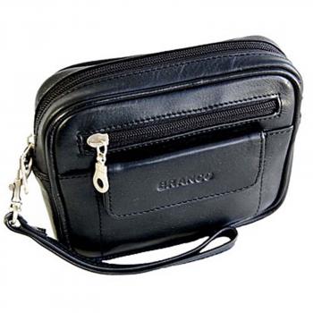 kleine Herren Handgelenktasche Leder Gürteltasche Herrentasche 401