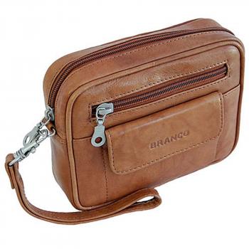 kleine Herren Handgelenktasche Leder Gürteltasche Herrentasche 401