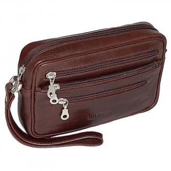 Herren Handgelenktasche Leder Gelenktasche Herrentasche 402