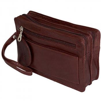 Herren Handgelenktasche Leder Gelenktasche Herrentasche 403