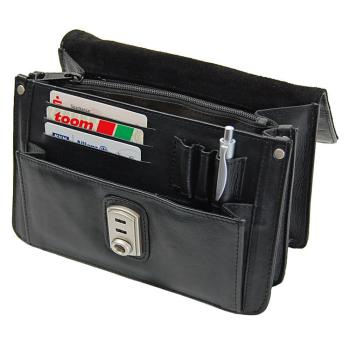 geräumige Herren Handgelenktasche Leder Gelenktasche Herrentasche 405