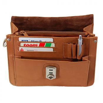 geräumige Herren Handgelenktasche Leder Gelenktasche Herrentasche 405