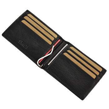 Herren Geldbörse Leder Dollarclip mit Münzfach Geldbeutel Geldclip 16749
