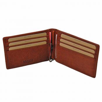 Herren Geldbörse Leder Dollarclip mit Münzfach Geldbeutel Geldclip 16749