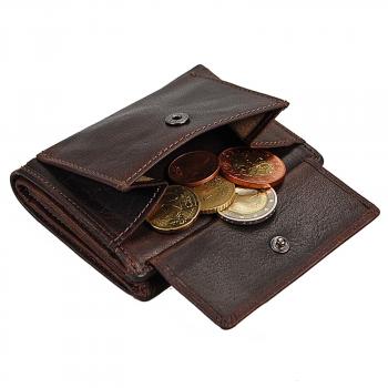 Kleine handliche Geldbörse Leder Gelbeutel für Damen oder Herren 16907