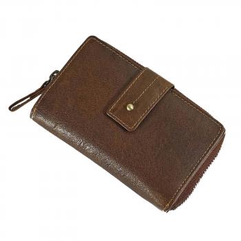 gräumige Damenbörse Leder Damen Geldbörse Portemonnaie Geldbeutel 79373