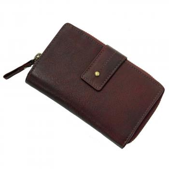 gräumige Damenbörse Leder Damen Geldbörse Portemonnaie Geldbeutel 79373