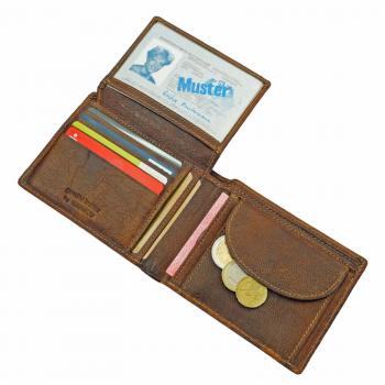 Branco Herren Leder Geldbeutel Scheintasche Geldbörse Portemonnai Börse Purse79391
