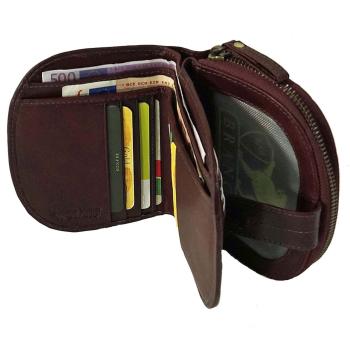 Damen Geldbörse Leder Damenbörse Portemonnaie Geldbeutel 79538