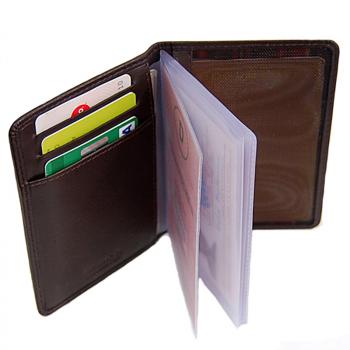 Ausweisetui Leder Ausweismappe Ausweishülle Etui 8784