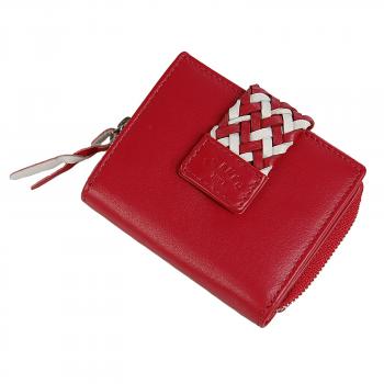 Damen Geldbörse Echt Leder Geldbeutel Portemonnaie RFID Damenbörse 56669