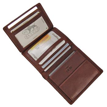Herren Geldbörse Leder Herrenbörse RFID Geldbeutel kleines Portmonee 95059
