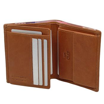 Herren Geldbörse Leder Herrenbörse RFID Geldbeutel kleines Portmonee 95059