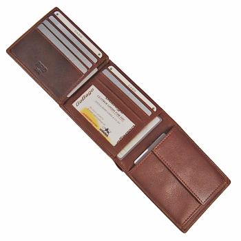 praktischer Leder Geldbeutel RFID protected Scheintasche Geldbörse Herren Portemonnai Börse 95392