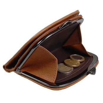 Damenbörse Portemonnaie Geldbeutel RFID Blocker Bügelbörse Damen Geldbörse Leder 95771