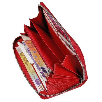 Damen Geldbörse Leder Portemonnaie Geldbeutel Damenbörse mit RFID-Schutz 62593