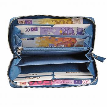 Damen Geldbörse Leder Portemonnaie Geldbeutel Damenbörse mit RFID-Schutz 62593