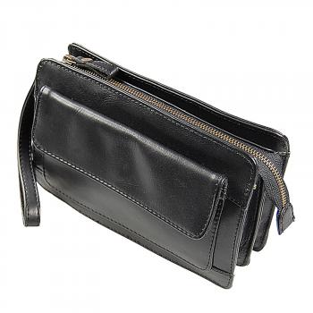 Herren Handgelenktasche Leder Herrentasche Gelenktasche Business 38495