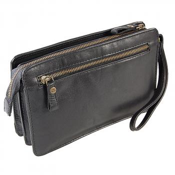 Herren Handgelenktasche Leder Herrentasche Gelenktasche Business 38495